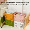 Green Stacking Folding Storage Baskets - Home Kitchen Organizer - 4