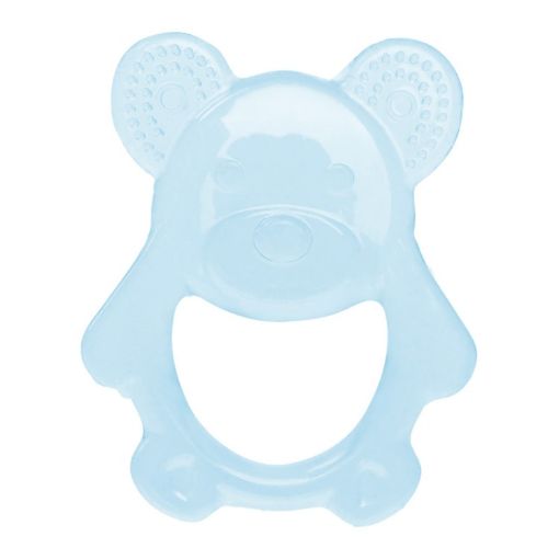 Childrens Silicone Bear Bites Teething Stick Toy (Blue) - 1