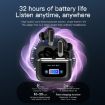 ANC Wireless Bluetooth Earphones - Black - 4