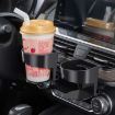Car Air Conditioner Outlet Cup Holder Ashtray - Black - 9