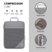 Compression Mesh Travel Cubes Packing Bags - 6 in 1 (Black) - 2