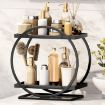 2 Tier Cosmetic Display Tray Makeup Organizer - Black - 1