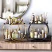 2 Tier Cosmetic Display Tray Makeup Organizer - Black - 2