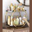 2 Tier Cosmetic Display Tray Makeup Organizer - Black - 6