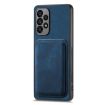 Samsung Galaxy A41 Retro Leather Card Bag Magnetic Phone Case Blue - 2