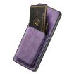 Samsung Galaxy A41 Retro Leather Card Bag Magnetic Phone Case Purple - 4