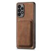 Samsung Galaxy A21s Retro Leather Card Bag Magnetic Phone Case - Brown - 2