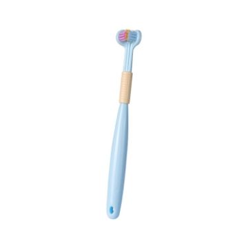 YALINA Three Sided Toothbrush Soft Hair 360 Degree V Shaped Toothbrush for Kids - 1