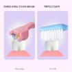 YALINA Three Sided Toothbrush Soft Hair 360 Degree V Shaped Toothbrush for Kids - 3