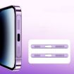 2pcs/Set iPhone 12/13/14/15 Speaker Dust-Proof Mesh Protective Film (Purple) - 1