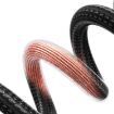 USAMS Type-C to 8 Pin 30W Fast Charge Data Cable - 1.2m (Black) - 4