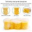 Cute Cartoon Bunny Bath Sponge - Soft Wood Pulp Scrubber - 5