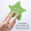 Cute Cartoon Bunny Bath Sponge - Soft Wood Pulp Scrubber - 7
