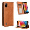 Boost Mobile Bounce 4G Leather Phone Case (Brown) - 1