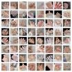 Picture of 24pcs/box Handmade Nail Glitter Nail Jelly Glue Finished Patch, Color: BY1084 (Wear Tool Bag)