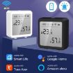 Smart Home Wifi Temperature & Humidity Sensor - Black - 2