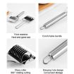 Stainless Steel Roller Noodle Cutter Vegetable Chopping Tool - 4