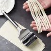 Stainless Steel Roller Noodle Cutter Vegetable Chopping Tool - 8