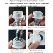 2m Fully Automatic Washing Machine Water Inlet Hose Adapter - 8
