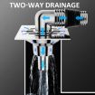 Elbow Type Washing Machine Floor Drain Joint Pipe Connector A1 - 6