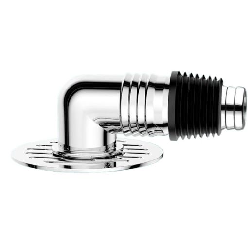 Elbow Type Washing Machine Floor Drain Joint Pipe Connector A2 - 1