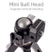 XILETU MC-22 Mini Tripod Ball Head Double Cold Shoe Design - 5