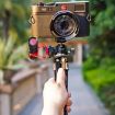 XILETU MC-22 Mini Tripod Ball Head Double Cold Shoe Design - 7