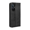 Blackview A200 Pro Leather Phone Case - Magnetic Buckle, Retro Texture (Black) - 3