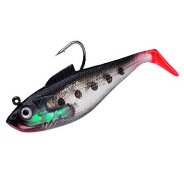 PROBEROS Sea Bass Leadfish Soft Lure T-Tail Baits - Size: 11cm/24.6g - 1
