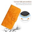 Motorola Moto G04/G24 HT04 Yellow Leather Phone Case with Lanyard - 5