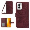 Motorola Moto G Power 5G 2024 Leather Phone Case - Wine Red - 1