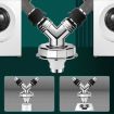 Y-shape Washing Machine Floor Drain Joint Pipe Connector C3 - 3
