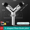 Y-shape Washing Machine Floor Drain Joint Pipe Connector C1 - 2