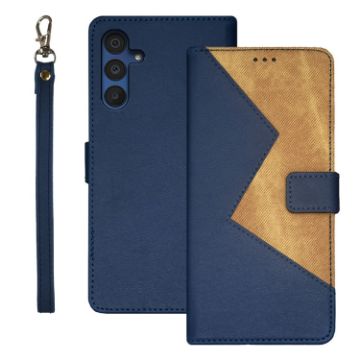 Samsung Galaxy A15 5G Leather Phone Case Blue - 1