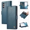 Samsung Galaxy S23 FE LC.IMEEKE Blue Leather Phone Case - 1
