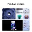 Mini USB Car Home Colorful Light Bottle Micro Landscape Humidifier Blue - 3