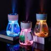 Mini USB Car Home Colorful Light Bottle Micro Landscape Humidifier Blue - 7