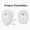Adjustable Night Light Ultrasonic Mosquito Repeller EU Plug White - 2