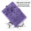 Samsung Galaxy Tab S9 FE Cartoon Sakura Cat Embossed Leather Tablet Case Purple - 6