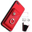 iPhone SE 2022/2020/8/7 Red Card Bag Ring Holder Case with Lanyard - 4
