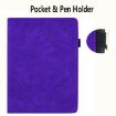 Samsung Galaxy Tab S9 FE Purple Leather Tablet Case - 2