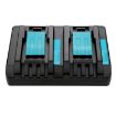 Makita DC18RC 14.4-18V Lithium Battery Dual Charger - US Plug - 1