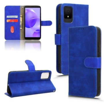 TCL 502 Blue Magnetic Flip Leather Phone Case - 1