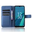 Cricket Debut S2 U380AC Diamond Texture Leather Phone Case - Blue - 4