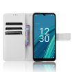 Cricket Debut S2 U380AC Diamond Texture Leather Phone Case - White - 4