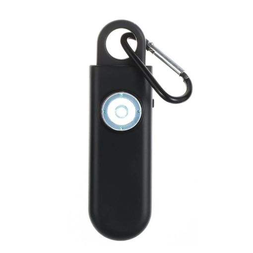 Women's Anti-Pervert Alarm with LED Flashing Light - Black - 1
