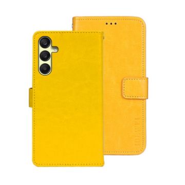 Samsung Galaxy A25 5G Crazy Horse Leather Phone Case (Yellow) - 1