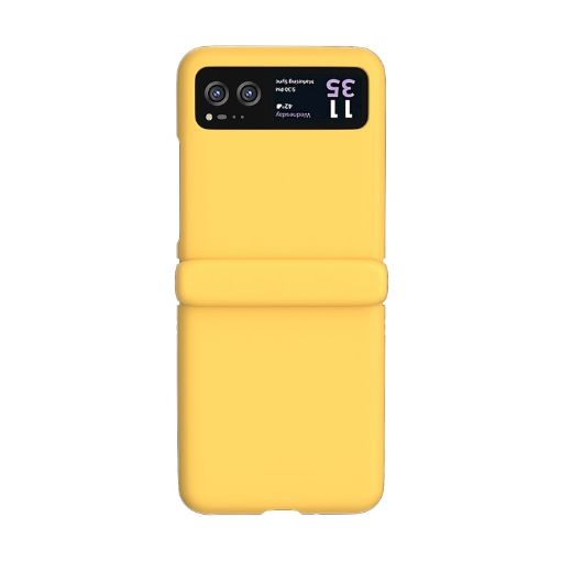 Motorola Razr 40 3 in 1 Skin Feel PC Phone Case - Lemon Yellow - 1
