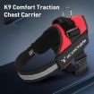 XL Black K9 Chest Strap Traction Rope for 28-40kg Dogs - 3