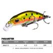 PROBEROS DW578 Sinking Minnow Lure 5.3cm 4.6g - Color F - 6